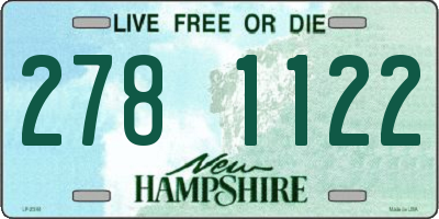 NH license plate 2781122