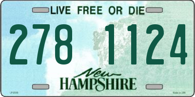 NH license plate 2781124