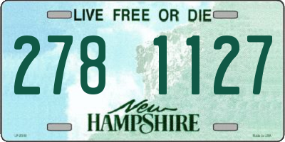 NH license plate 2781127