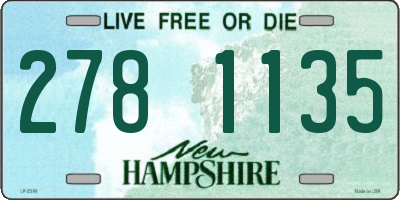 NH license plate 2781135