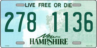NH license plate 2781136