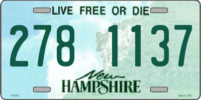 NH license plate 2781137