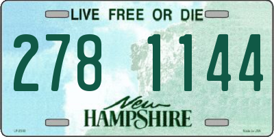 NH license plate 2781144