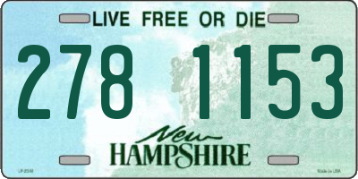 NH license plate 2781153