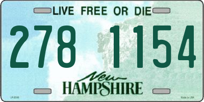 NH license plate 2781154