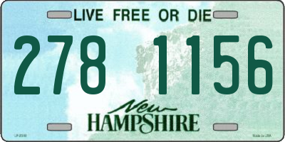 NH license plate 2781156