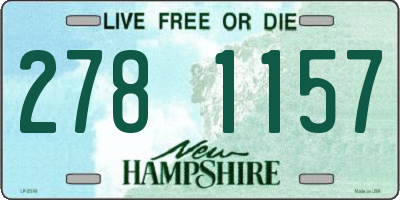 NH license plate 2781157