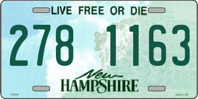 NH license plate 2781163