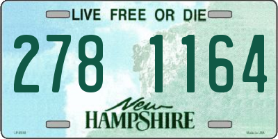 NH license plate 2781164