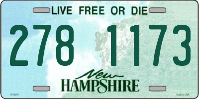 NH license plate 2781173