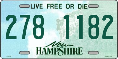 NH license plate 2781182