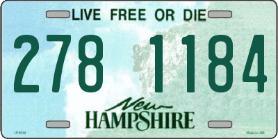 NH license plate 2781184