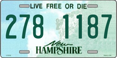 NH license plate 2781187