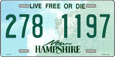 NH license plate 2781197