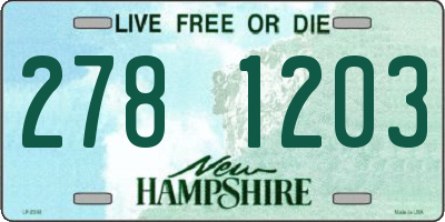 NH license plate 2781203