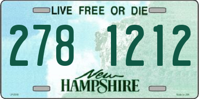 NH license plate 2781212