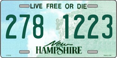 NH license plate 2781223