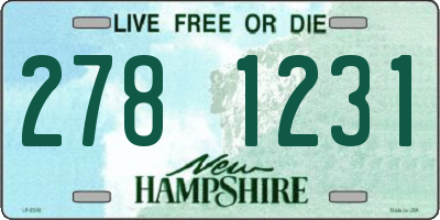 NH license plate 2781231