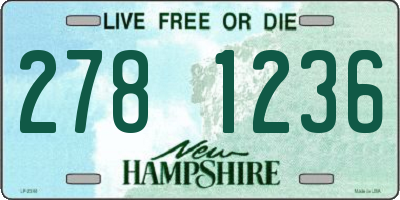 NH license plate 2781236