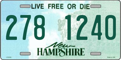 NH license plate 2781240