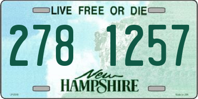 NH license plate 2781257