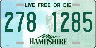 NH license plate 2781285