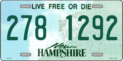 NH license plate 2781292