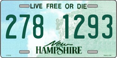 NH license plate 2781293