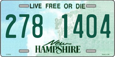 NH license plate 2781404