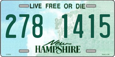NH license plate 2781415