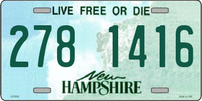 NH license plate 2781416