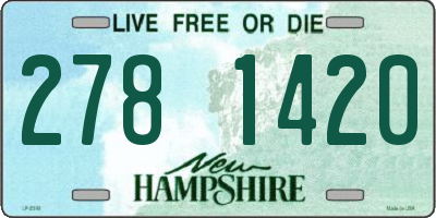 NH license plate 2781420