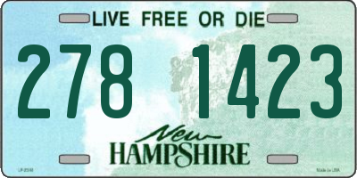 NH license plate 2781423