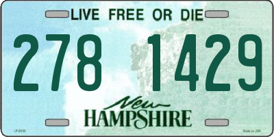 NH license plate 2781429