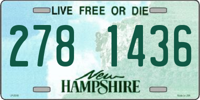 NH license plate 2781436