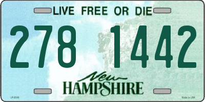 NH license plate 2781442