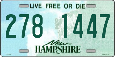 NH license plate 2781447