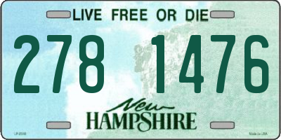 NH license plate 2781476