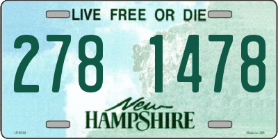 NH license plate 2781478