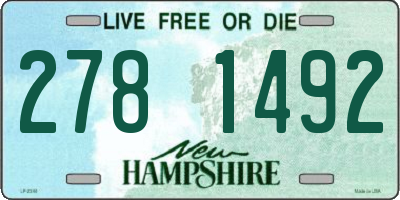 NH license plate 2781492