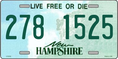 NH license plate 2781525