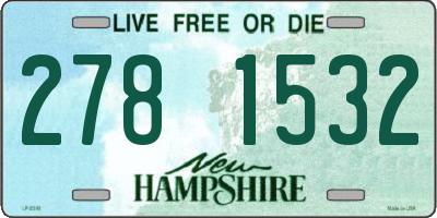 NH license plate 2781532