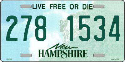 NH license plate 2781534