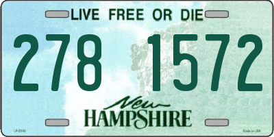 NH license plate 2781572