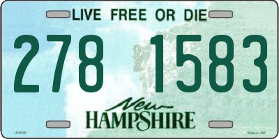 NH license plate 2781583