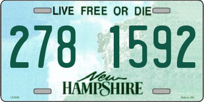 NH license plate 2781592