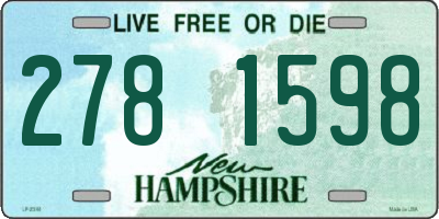 NH license plate 2781598