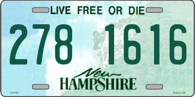 NH license plate 2781616