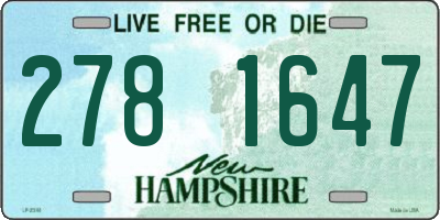 NH license plate 2781647