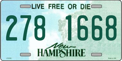 NH license plate 2781668